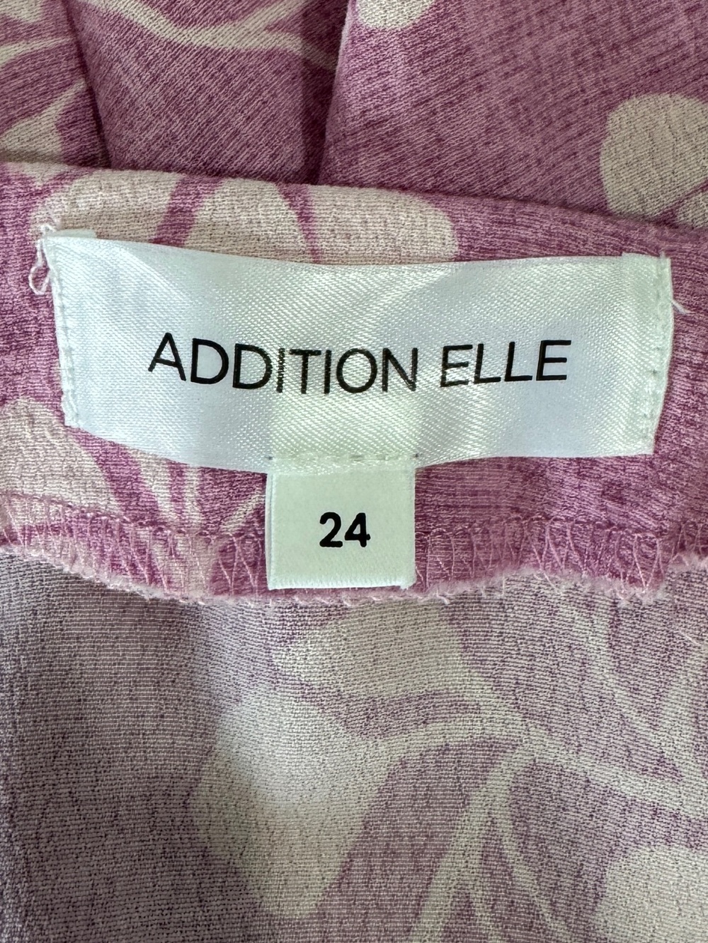 Addition Elle Pink Floral Midi Dress Plus Size 24 100% Viscose Boho Cottagecore - Picture 9 of 11